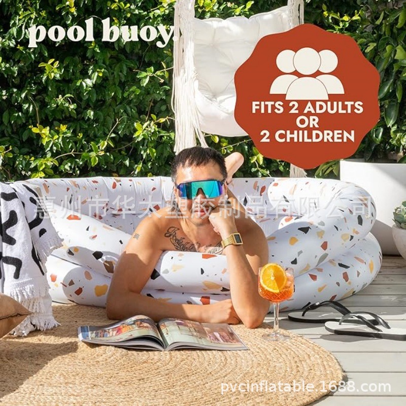 Round inflatable travel swimming pool PVC for early age