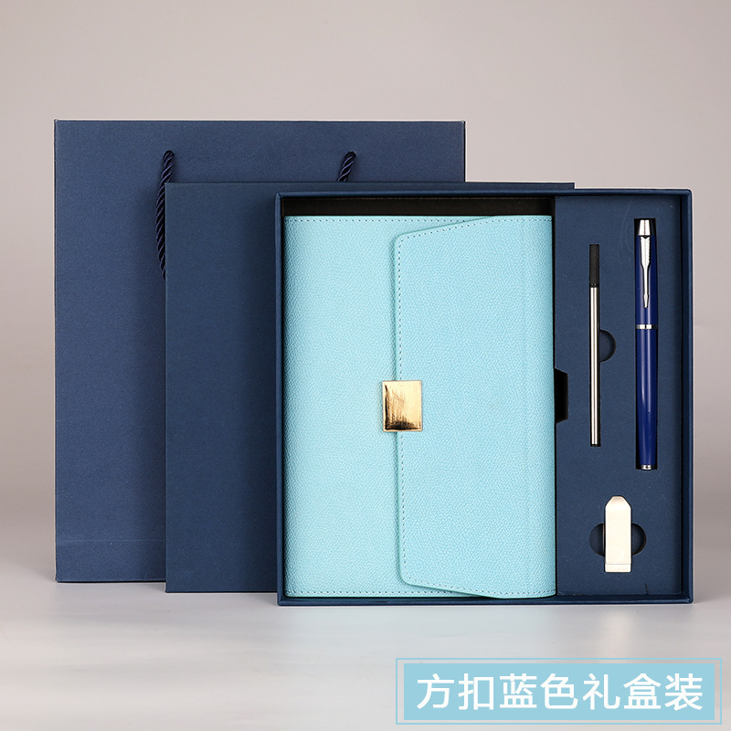 a5高档三折商务无线胶装笔记本礼盒套装高颜值办公学生记录本可印|undefined