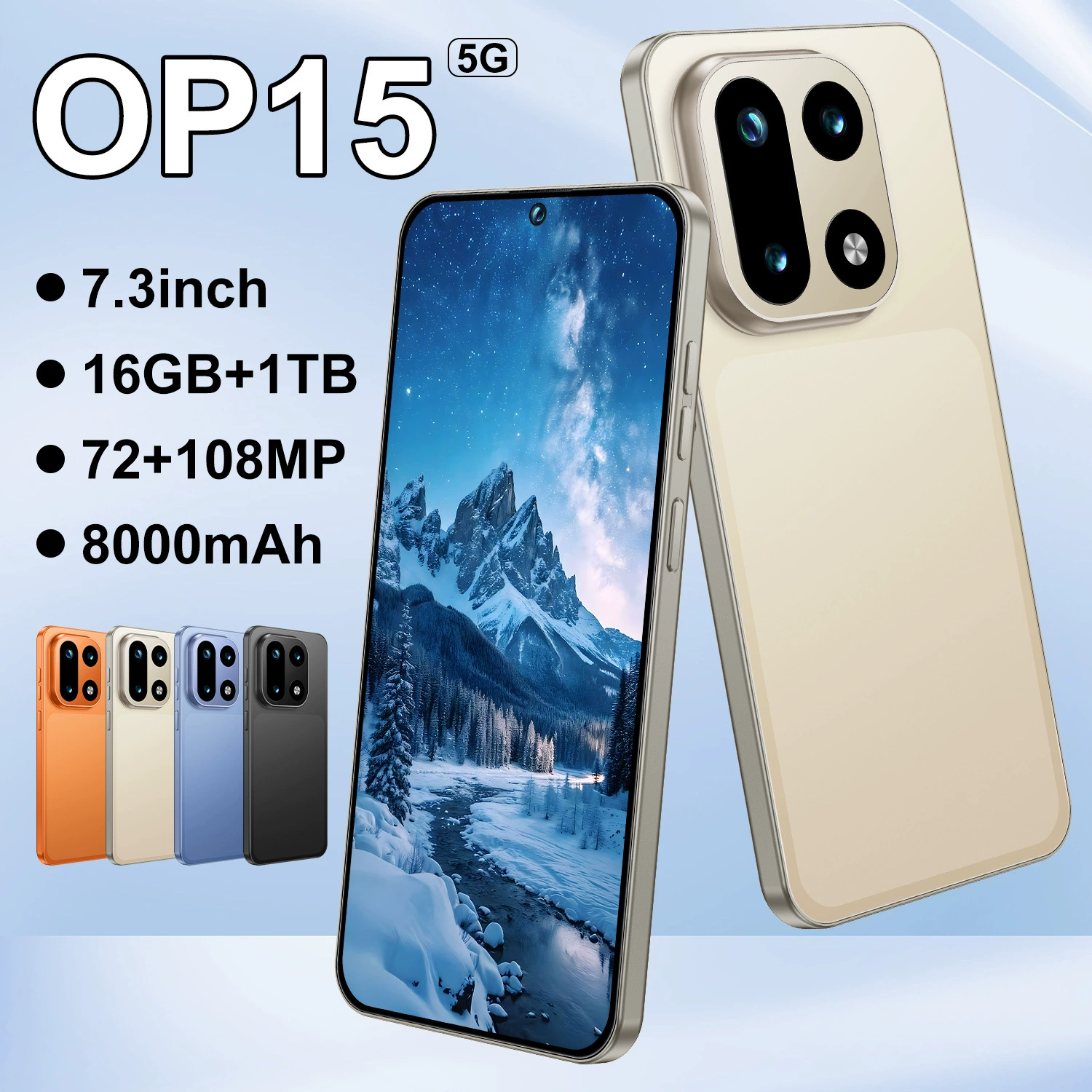 (Граница торговли), смартфон, 5G, Android, широкий экран, 7.3 дюйма