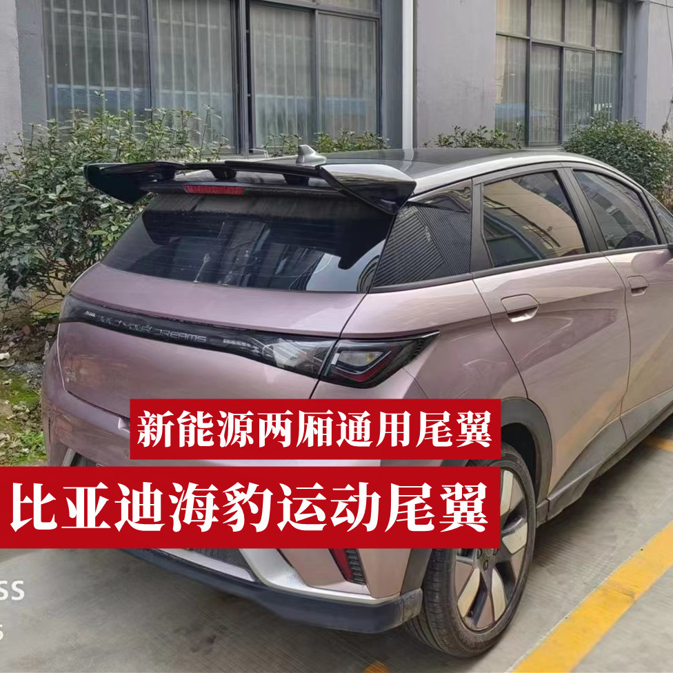 适用于比亚迪海豚专用改装升级尾翼 新能源两厢车通用顶翼定风翼
