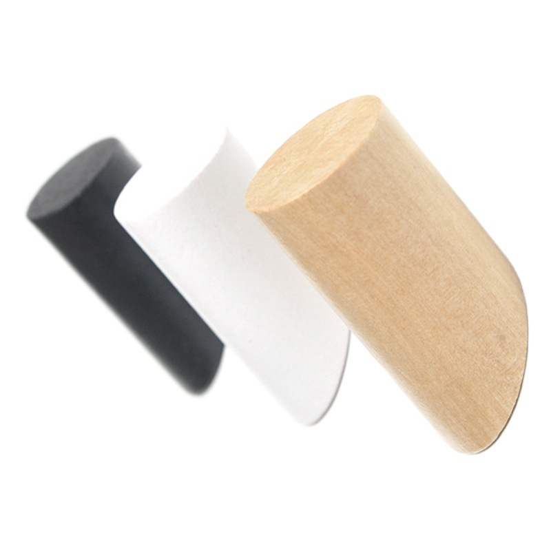 Fábrica al por mayor gancho de madera maciza sin clavos pegatinas después del cierre del pasillo fuerte pegamento de pared sin perforaciones cocina creativa sala de montaje