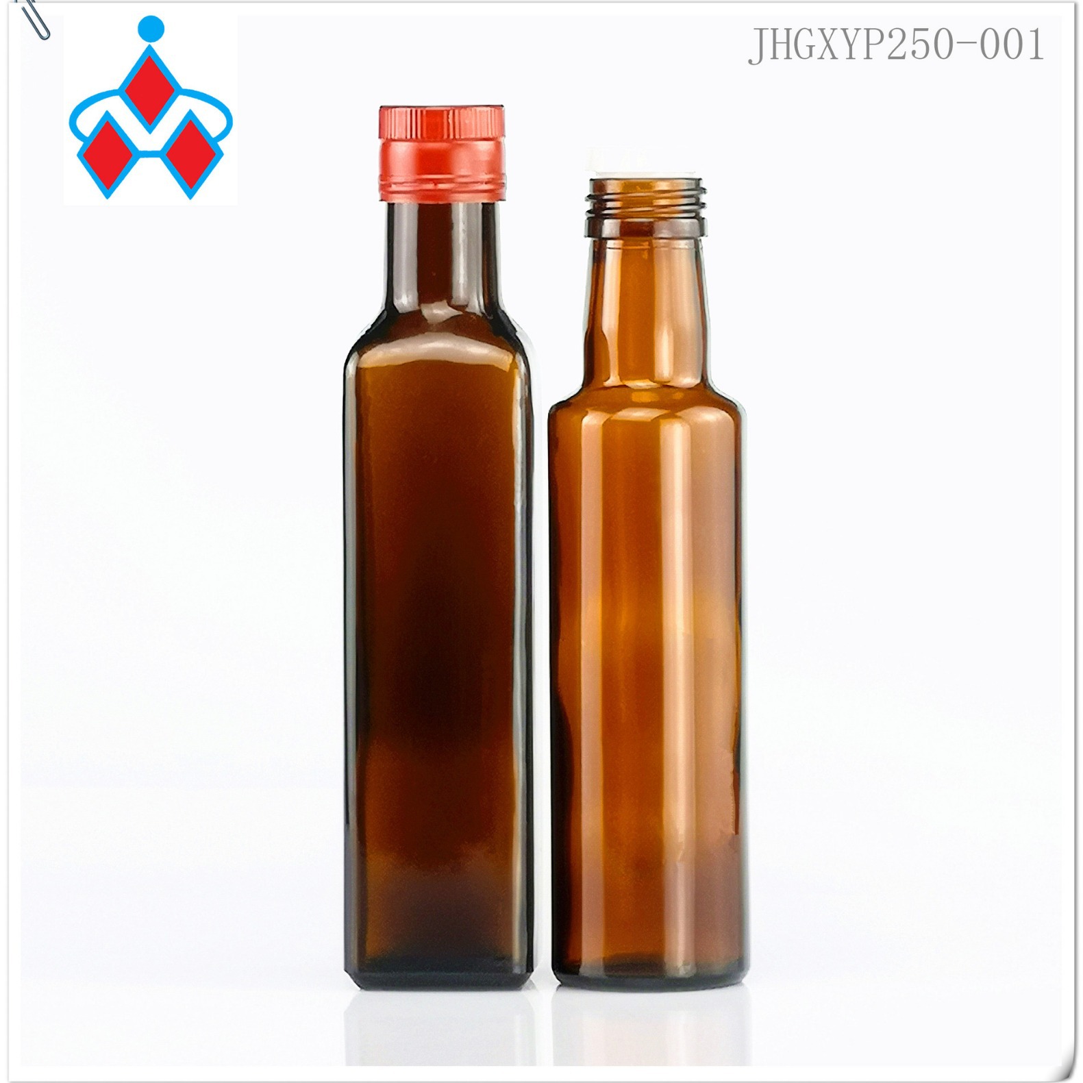 食用油瓶玻璃厂家 方形 圆形 250ml 500ml 橄榄油瓶 山茶油瓶