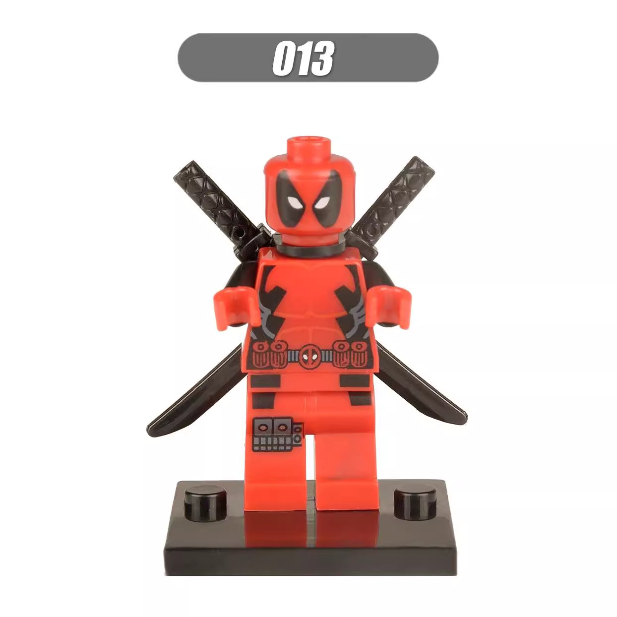 Xh013 Xinhong Superhero Series Deadpool Building Block Minifigure Educational Assembly Toy Bag