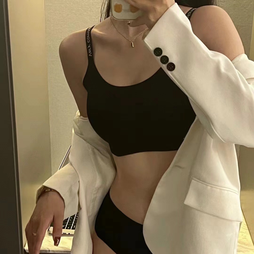 Soft support seamless underwear set to hold side breasts, large size bra, English belt, beautiful back, zodiac year, big red underwear for women