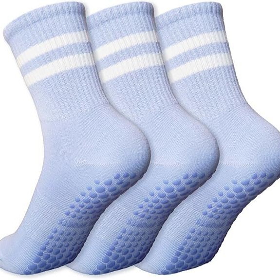 Boss, Good Communication. Pilates Socks and Grip-Enhancing Women's Non-Slip Yoga Socks, Yoga Crew Socks for Fitness