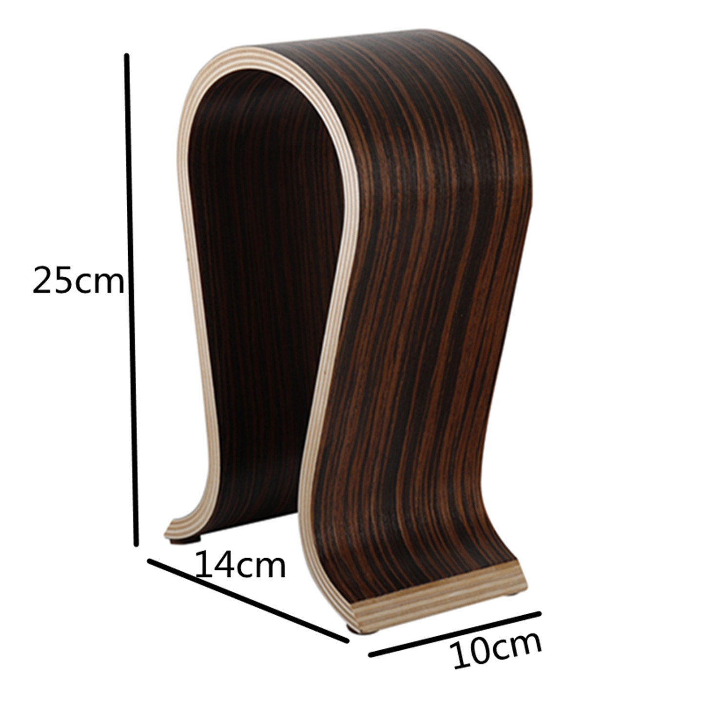 Soporte para Auriculares en Forma de U de Madera de Nogal, Estilo Europeo, para Juegos, Exhibición Transfronteriza