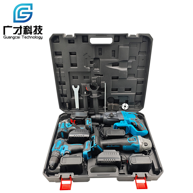 Rechargeable lithium battery electric drill set