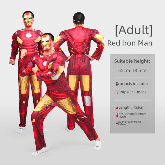 cosplay Iron Man Hero Man-Man Clothing Spider Black Bat Man Thor God Captain America Adult Muscle Clothing Male