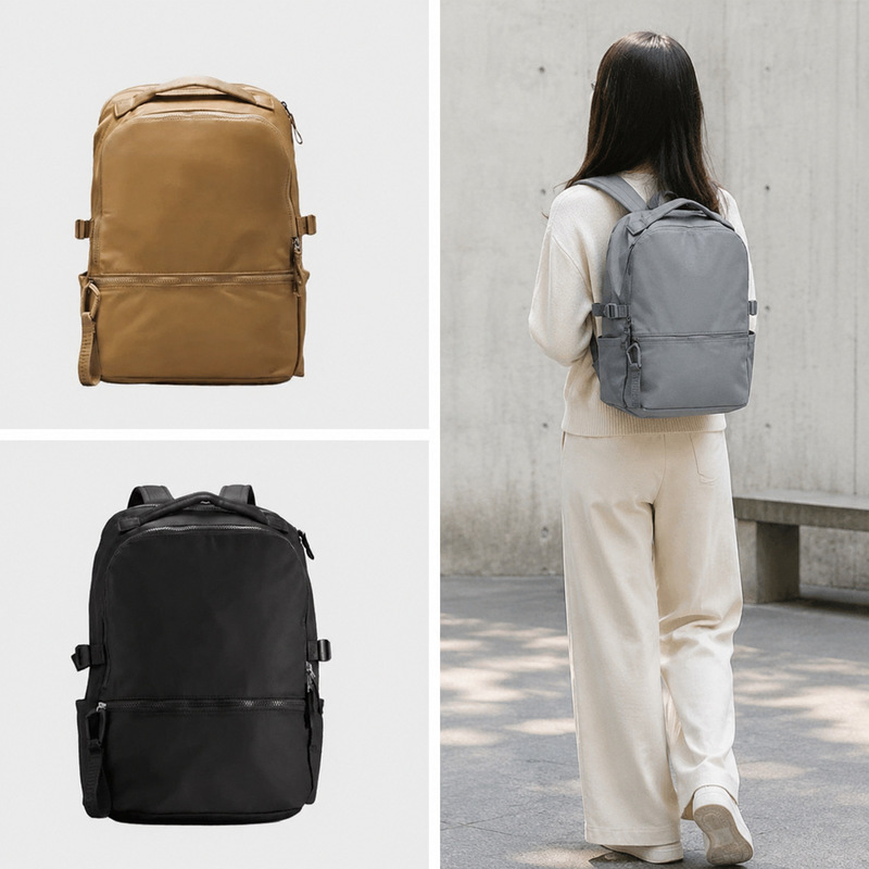 Lulu25 Model 22L New Crew Backpack Nylon Waterproof Travel Commuter Large Capacity School Bag Lulu25 Model 22L New Crew Backpack Nylon Waterproof Travel Commuter Large Capacity School Bag