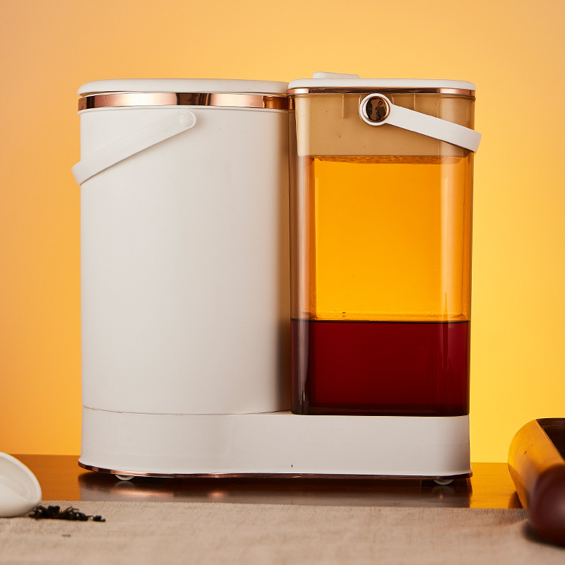 茶バケツフィルター茶バケツ茶スラグバケツ排水バケツ茶バケツ茶テーブルゴミ箱茶器部品乾湿分離廃バケツ|undefined