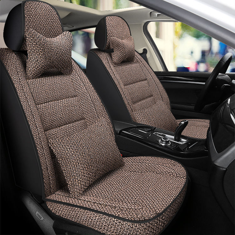 L5U [Four Seasons General Motors] Car Cushion Full Encircled Seat Cover Hemp Breathable Fabric Five Linen Special Seat