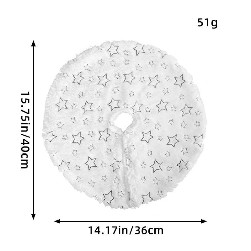Zhongran copo de nieve mini árbol de Navidad falda 2023 escritorio árbol de Navidad base decoración Linda estrella árbol falda Decoración