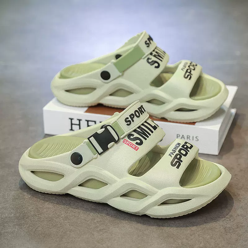 男士拖鞋夏季外穿踩屎感软底防滑大码45两用开车沙滩休闲凉鞋男款