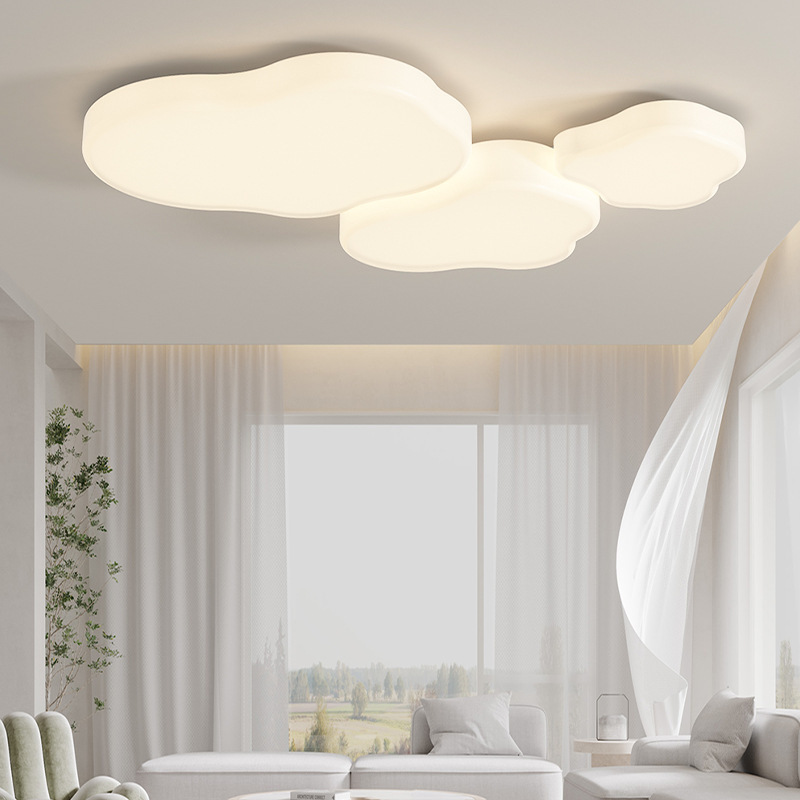 全光譜高顯指護眼客廳燈現代簡約溫馨普瑞led雲朵臥室燈吸頂燈具