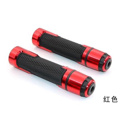 Handlebar Rubber Grips Throttle – Motorcycle Handle Cover - 407-handle-glue-red