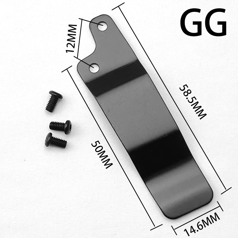 刀具DIY零件 折叠刀夹 不锈钢背夹口袋夹 刀夹子 配件制作刀具