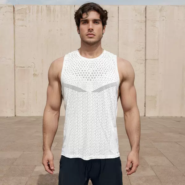 Akilex Sports Vest Moisture-Wicking Breathable Running Vest Sleeveless Temu Hot-Selling Foreign Trade Supply Cross-Border