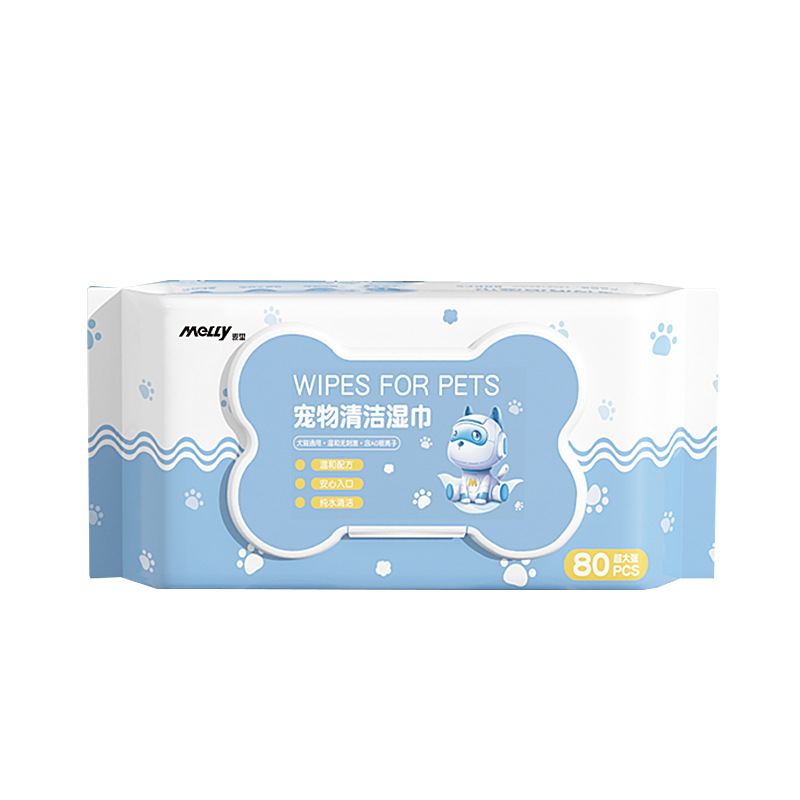 애완동물 물티슈 80매 [5팩]