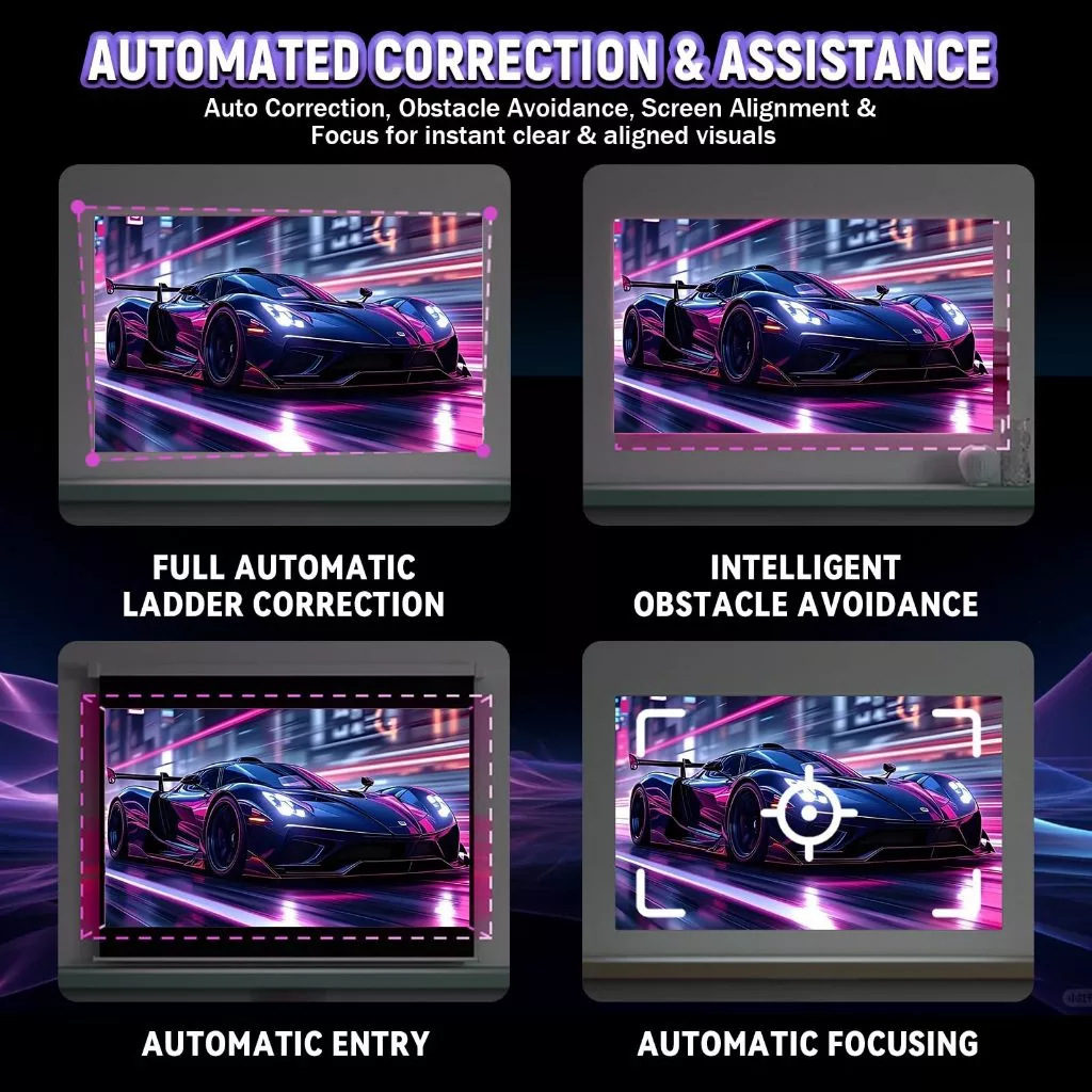 Projector 4k Ultra hd Dolby Audio Autofocus Mini Highlight W