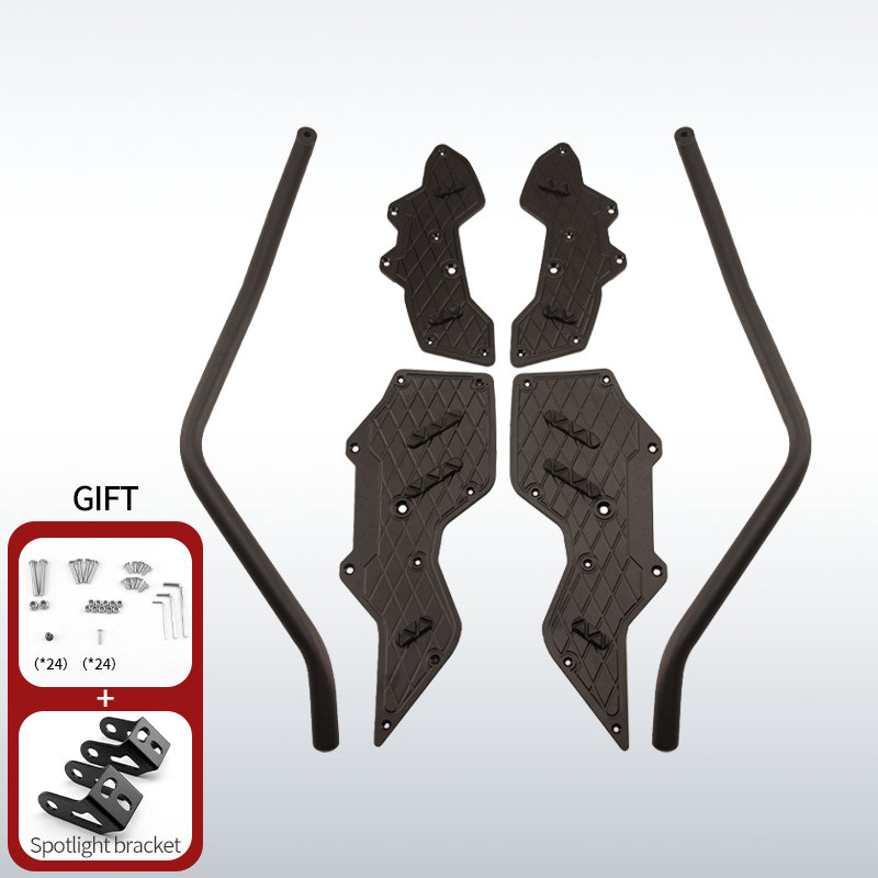 Suitable for 25 Models of Yamaha Nmax155 Modified Foot Pedal Guards, Aluminum Alloy Foot Pedals, Stainless Steel Bumpers