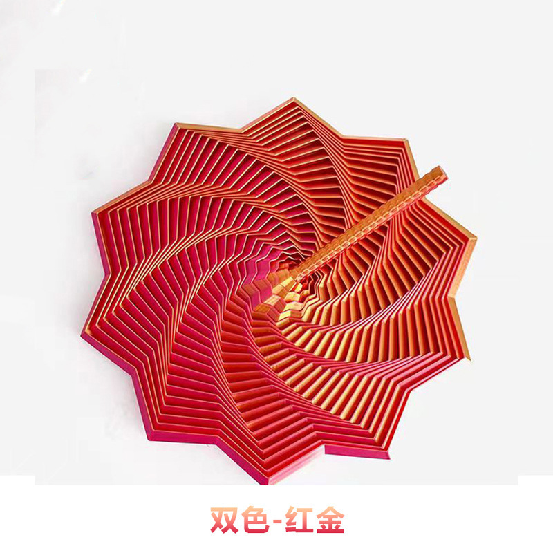 3d打印萝卜塔多边形螺旋塔带操作把手视错觉玩具跨境创意解压玩具|undefined