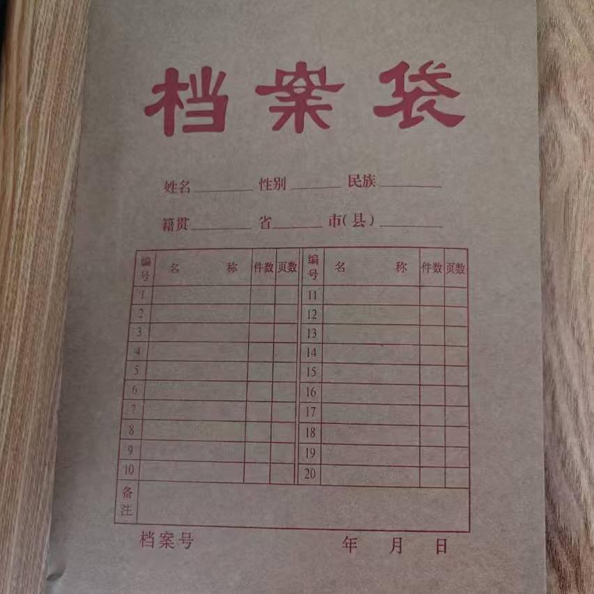 牛皮纸档案盒文件资料收纳袋加厚无酸环保档案盒驼色褐色上海湘开