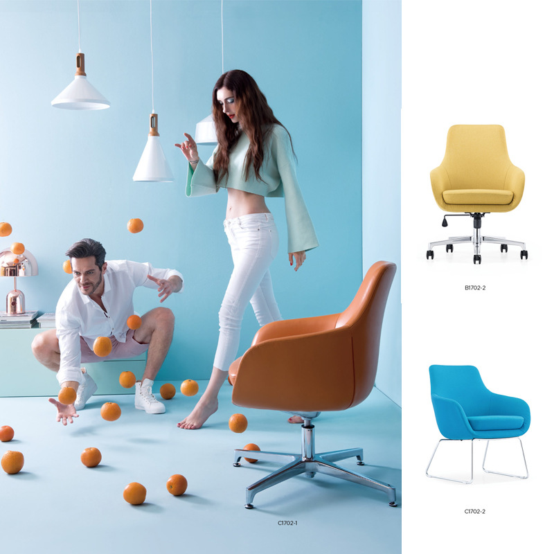 Leather Art Office Computer Chair, Swivel Chair for Study, Office, Hotel Room, Shaped Cotton Designer Chair, Executive Chair