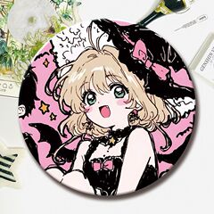 魔卡少女樱动漫同人吧唧情侣高颜值樱狼马口铁镭射徽章书包挂件