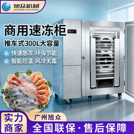 全自动推车式速冻柜多功能海鲜肉类冷藏冰箱不锈钢商用立式冷藏柜