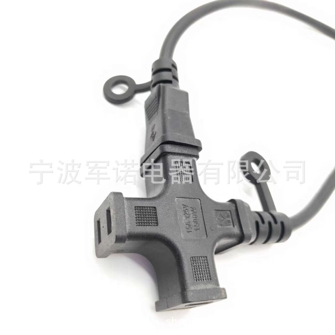 厂家供应 PSE日本插头电源线 二芯日本带飞机插电源线 户外延长线