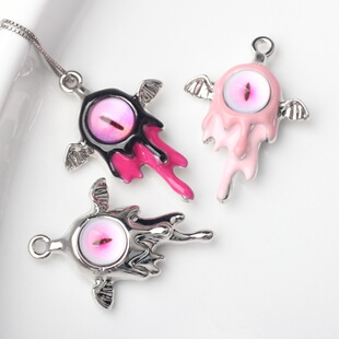 Creative alloy one-eyed wings small pendant pendant diy earrings bracelet necklace accessories