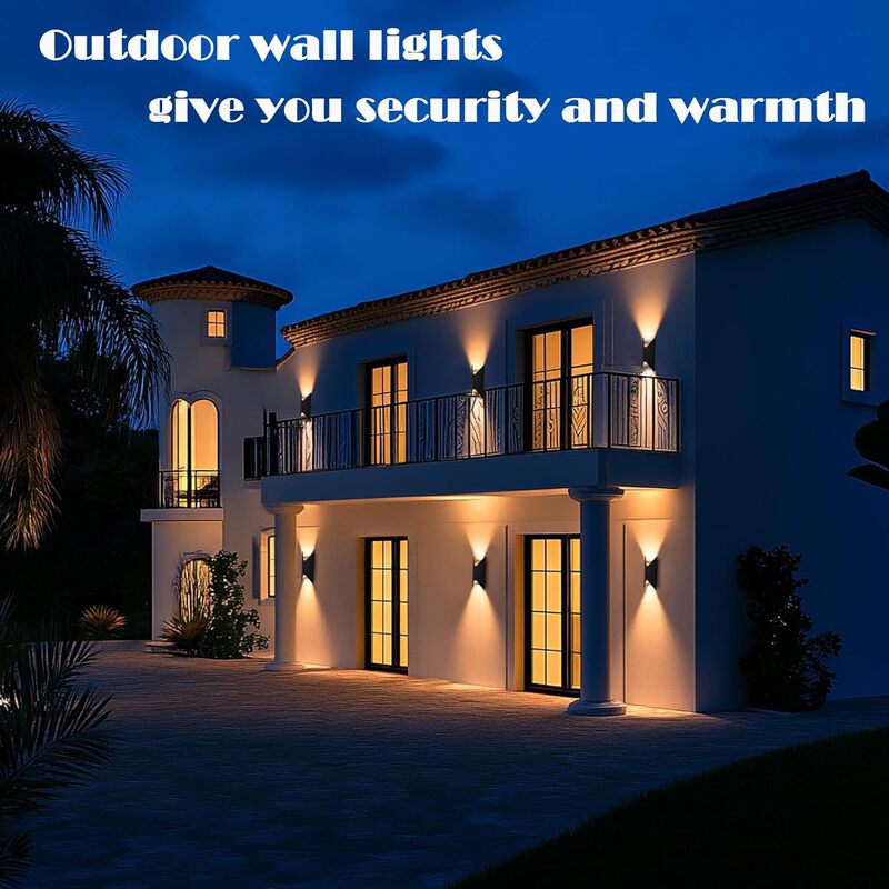 LED Outdoor Aluminum Alloy Wall Lamp European and American Diamond-Shaped Wall Light Up and Down Illumination Waterproof Dustproof High-Lumen Courtyard Lighting Fixture LED Outdoor Aluminum Alloy Wall Lamp European and American Diamond-Shaped Wall Light Up and Down Illumination Waterproof Dustproof High-Lumen Courtyard Lighting Fixture