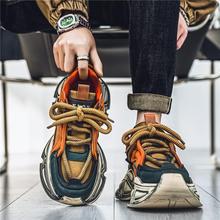 莆田男鞋2025新款冬季香港潮牌厚底脏脏鞋休闲青少年运动老爹潮鞋