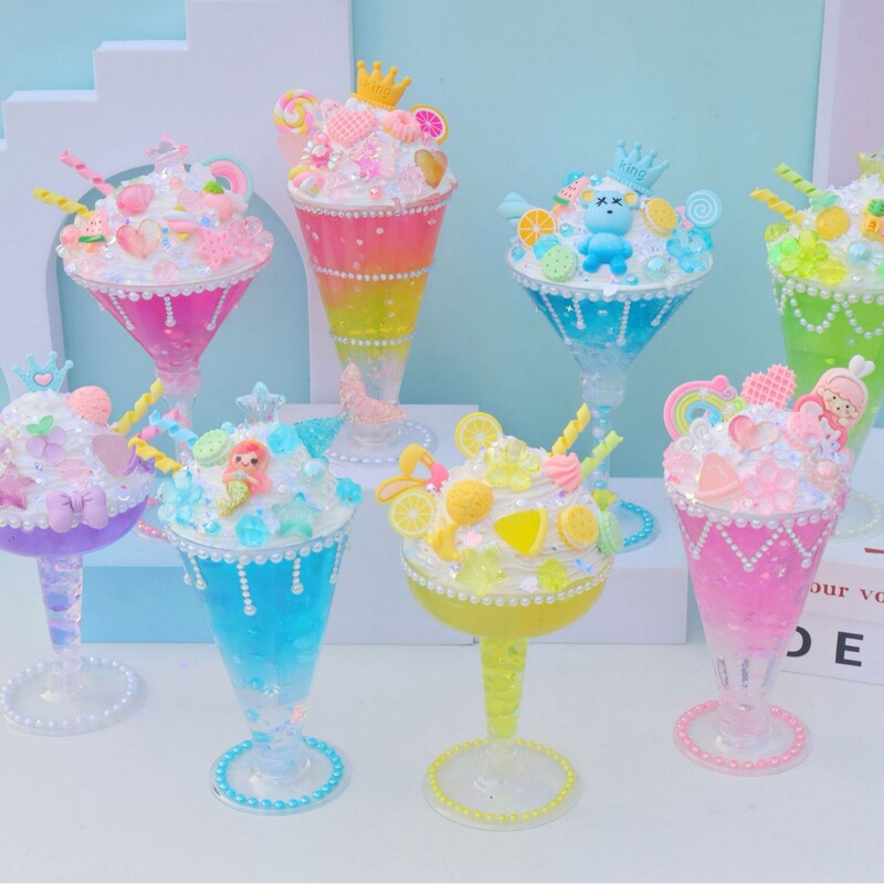 New children's diy Crystal Cup dessert cake Cup simulation cream Juice Cup handmade toy material package suit New children's diy Crystal Cup dessert cake Cup simulation cream Juice Cup handmade toy material package suit