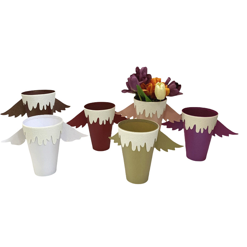 现货 创意新款 多色 冰淇淋小桶 鲜花礼盒 花盒 圆桶盒生日礼物盒