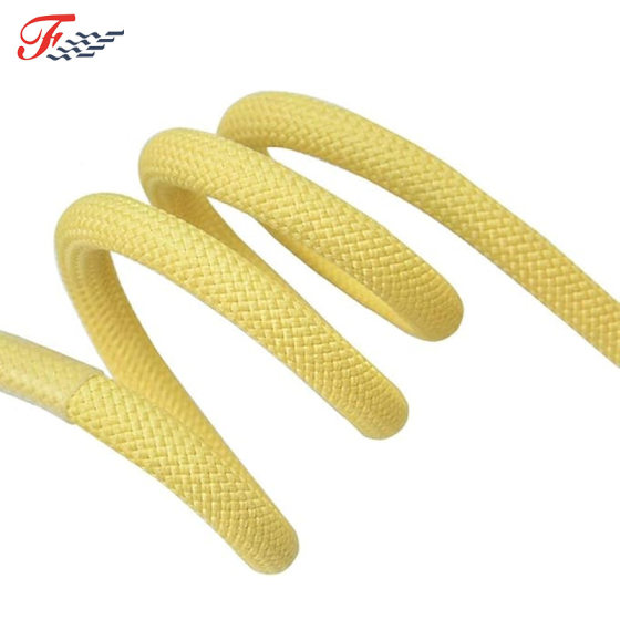 DuPont Kevlar Fire Fighting High Temperature Corrosion Resistance Acid and Alkali Resistant Traction Rope Fireproof Rope Flame Retardant Aramid Safety Rope