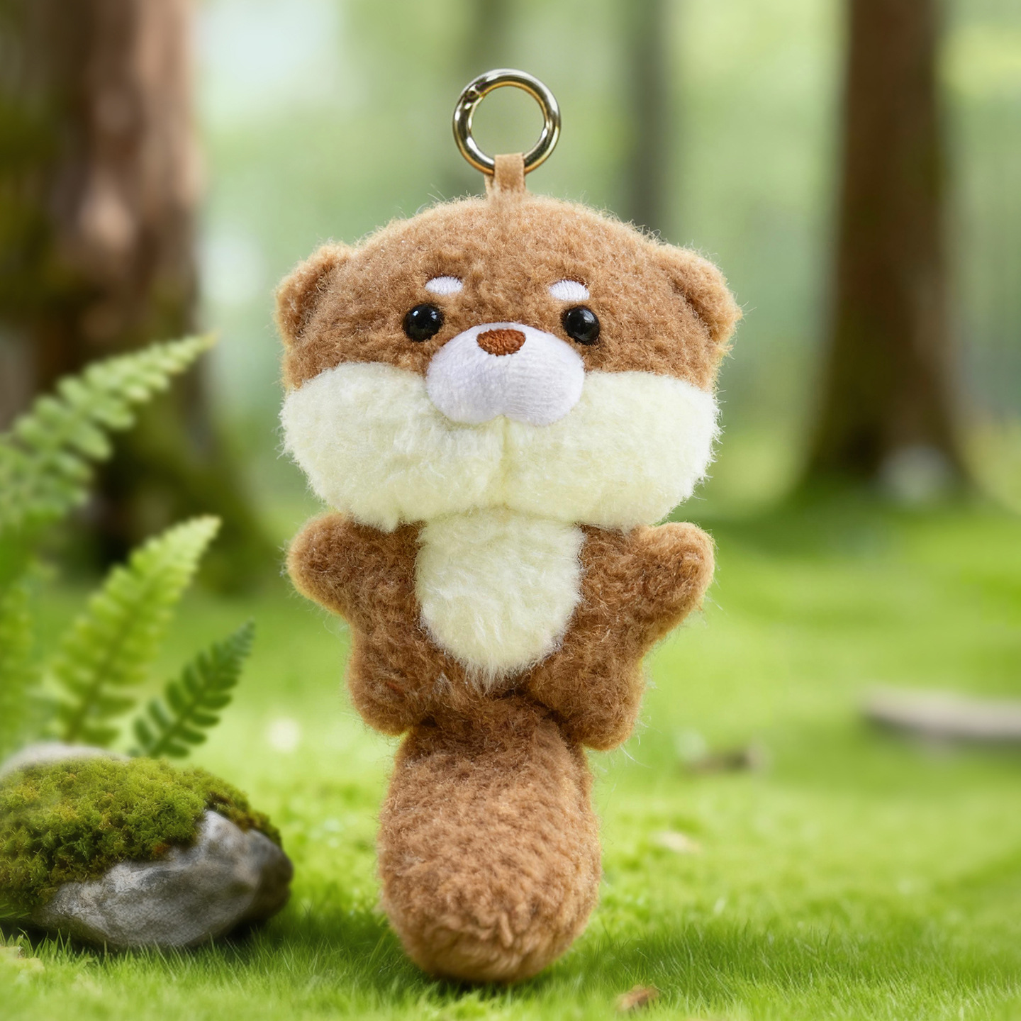 KOKI casa peluche colgante bolígrafo descomprimir muñeca pequeño llavero lindo ardilla regalo de estudiante bolsos creativos colgante