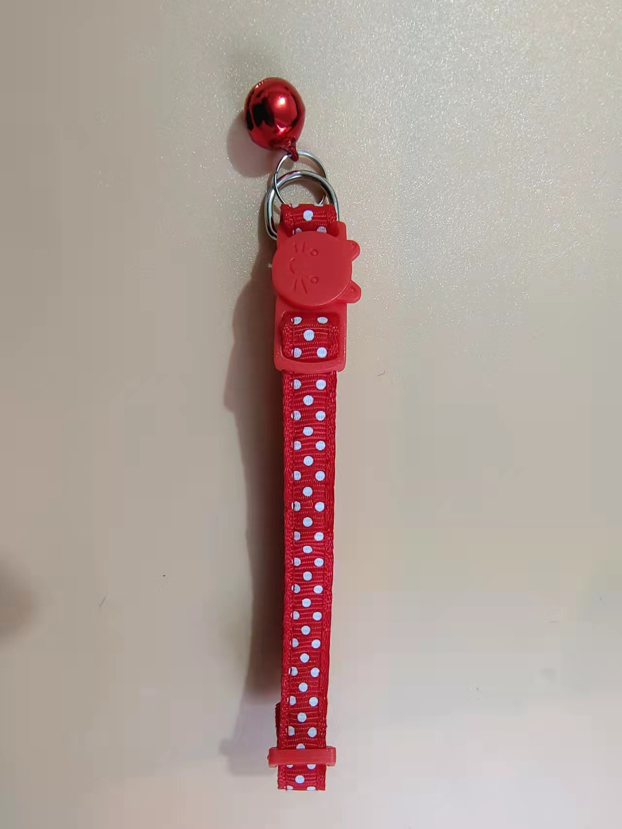 Pei Pei 1.0 collar de botón de seguridad de color para gatos impresión de puntos collar de cuello para gatos collar para mascotas collar de collar