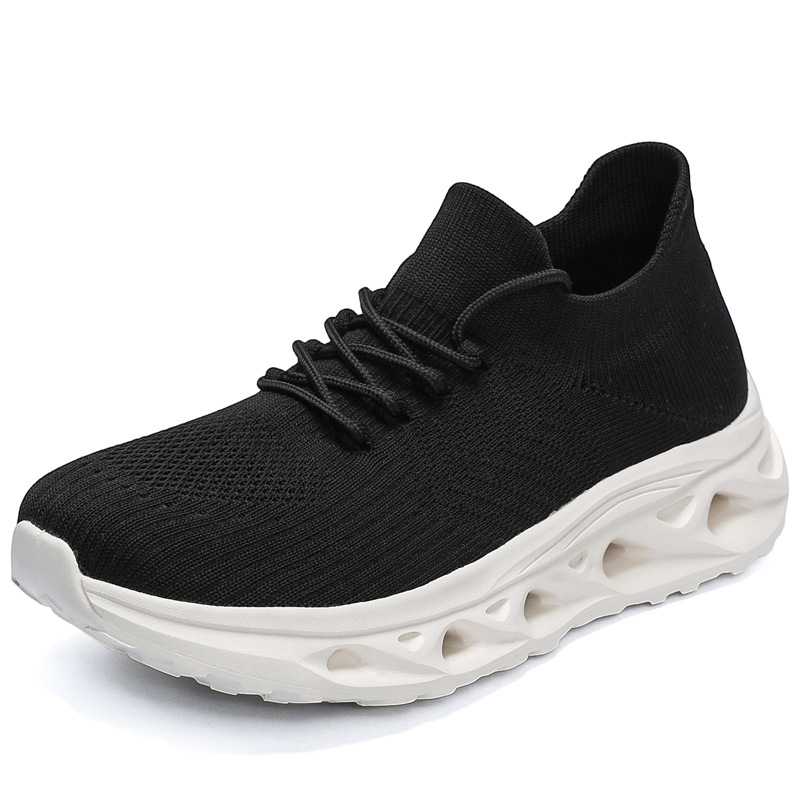 Popular Cross-border Plus-size Men's New Mesh Breathable Walking Shoes, Lightweight Height-increasing Thick-soled_vogvips.com