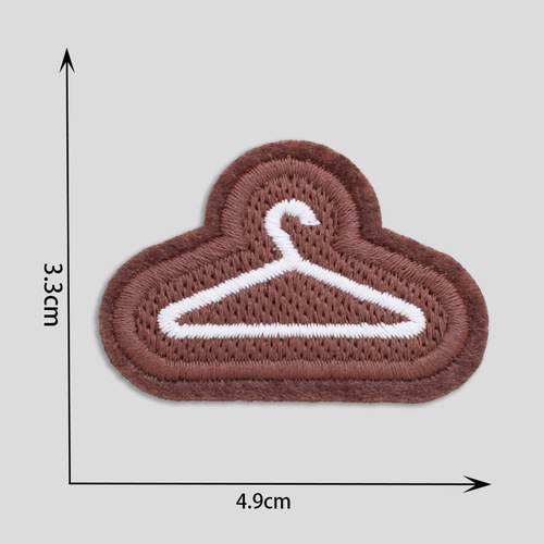 Factory Direct Sale Embroidered Fabric Sticker Black and White English Letter Heat Transfer Embroidery Label Fashion Accessories Shoes Hats Boxes and Bags Accessories Label