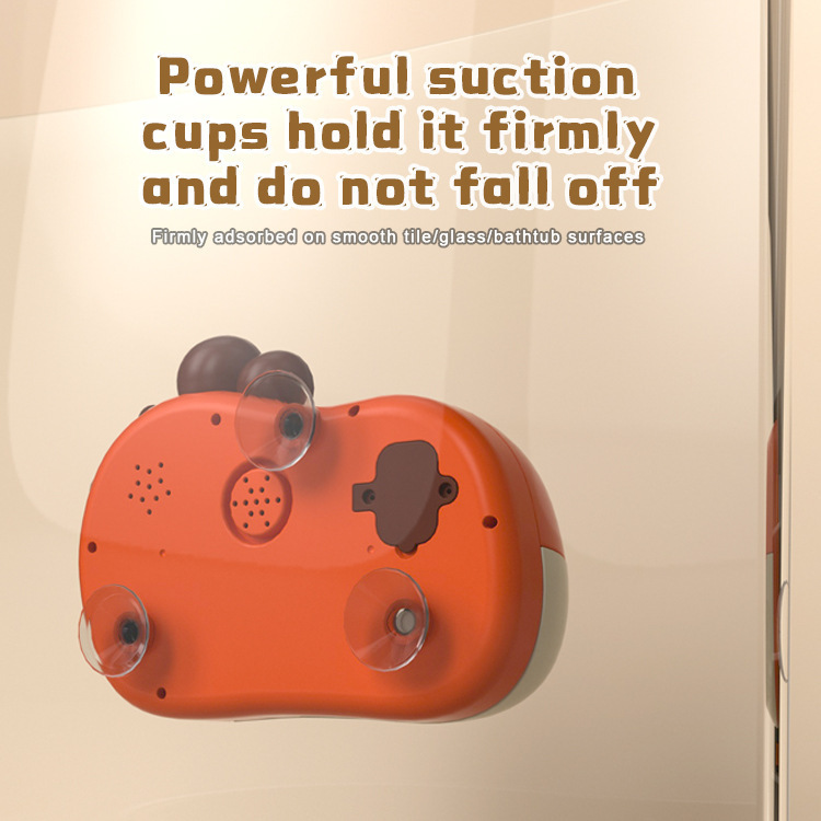 Escupir burbujas transfronterizas dinosaurio baño de bebé baño baño baño juego de agua juguetes al por mayor máquina de burbujas de música eléctrica