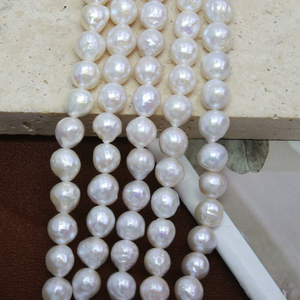 Organic beads pearl handmade, 9mm, DIY