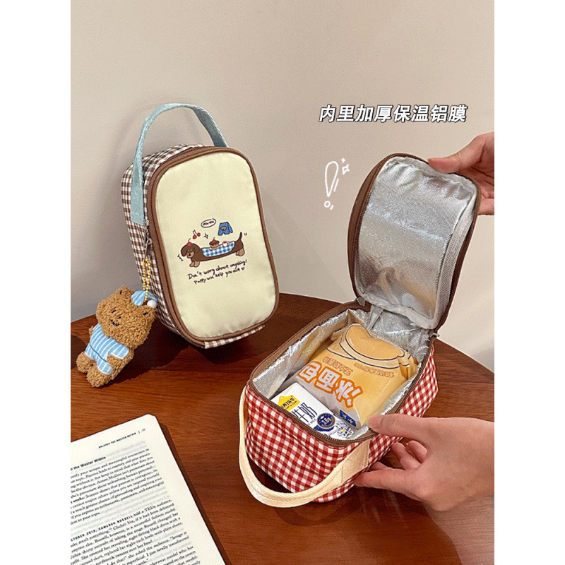 Bag Thermal Insulation Aluminum Foil Office Worker Meal Bag Handbag Primary School Student Thickeneded Lunch Box Bag Lunch Bag Breakfast Kidsren