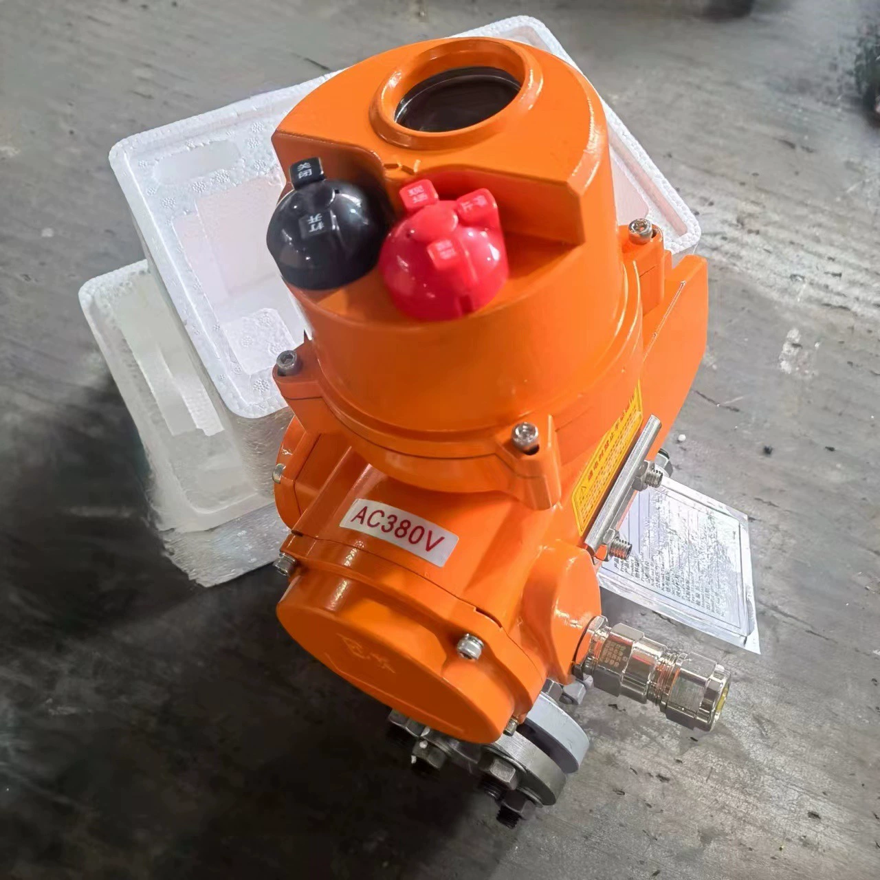 Shanghai Conedi поставляет электрический O-образный шаровой кран Q941F-16C с интеллектуальным взрывозащищенным электрическим приводом