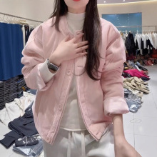 欧货金丝绒棉衣短外套女冬季2025新款宽松显瘦小个子保暖棉服上衣