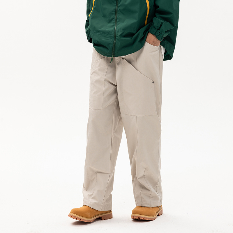 Autumn Japanese retro solid color trousers for leisure