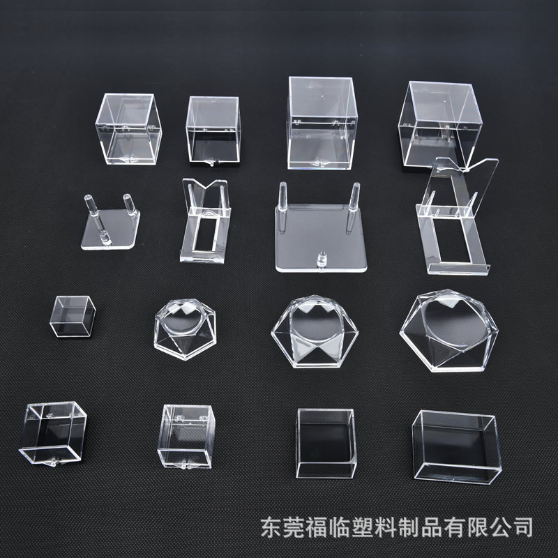 Mine Standard Box Square Transparent Plastic Box Specimen Display Box Raw Stone Crystal Hand Accompanying Collection Box Storage Box