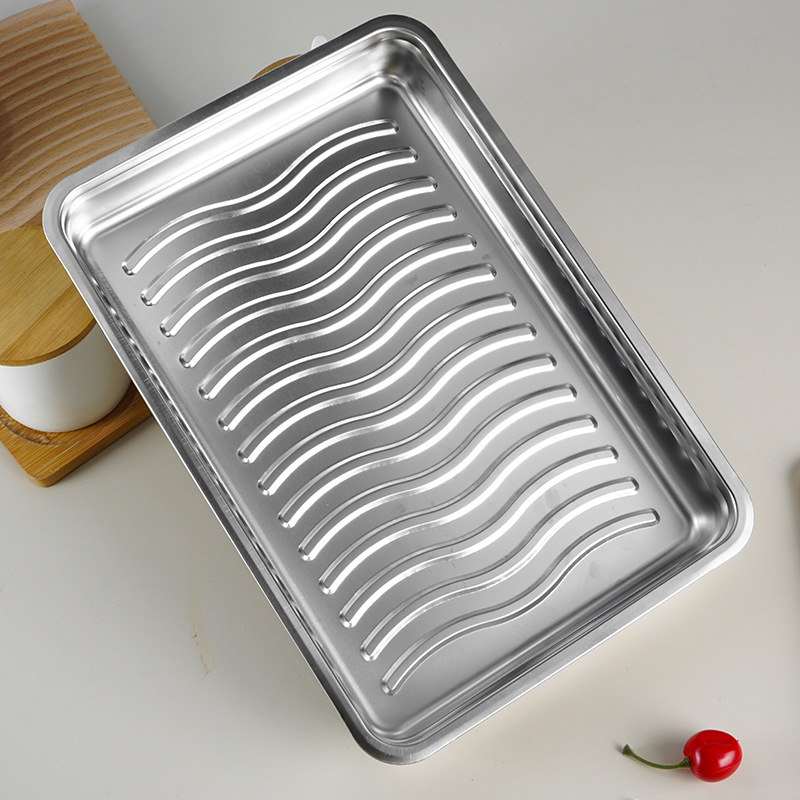 Acero inoxidable dumpling placa refrigerador crisper sellado caja de almacenamiento de alimentos grado congelado bandeja especial con tapa caja cuadrada