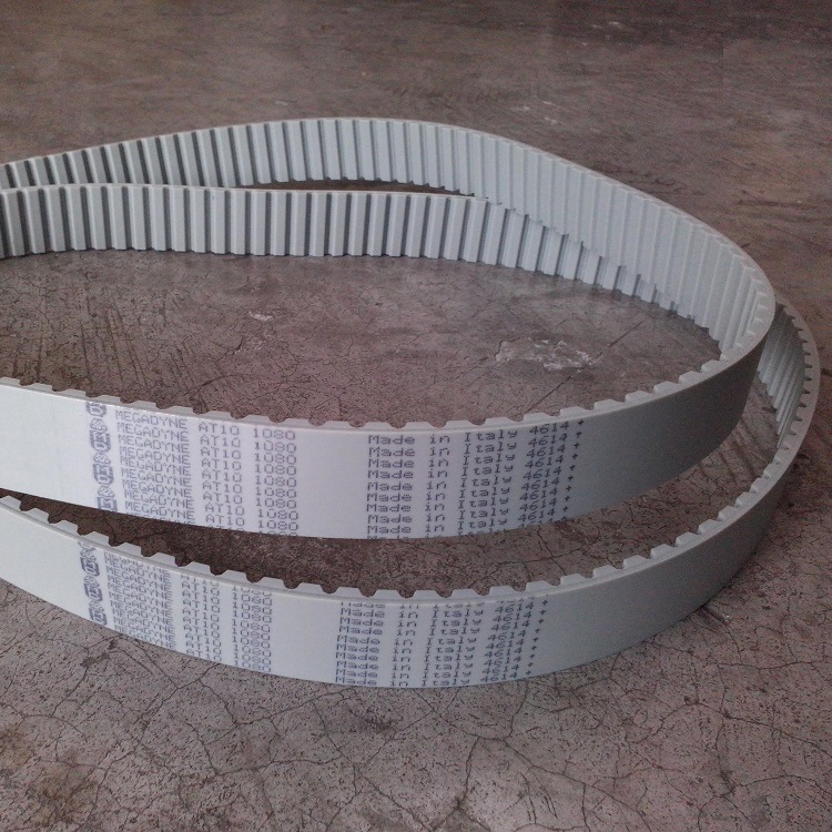 AT10AT20聚氨酯钢丝芯环形带MEGADYNE开口接口接驳同步带AT10-800