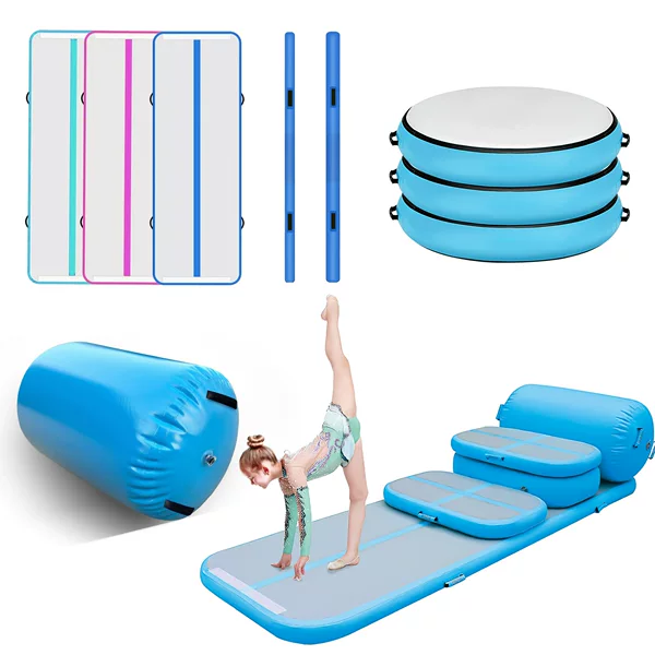 Inflatable Gymnastics Mat Yoga Taekwondo Fitness Training Backflip Protector Sporting Goods Wire-drawing Air Cushion